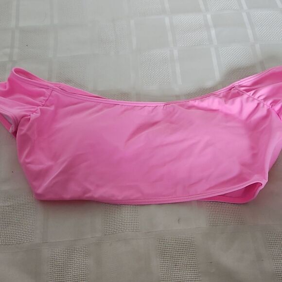 Host Pick Victoria's Secret Off The Shoulder Lightly Padded Swim Top Small Pink - Picture 12 of 16